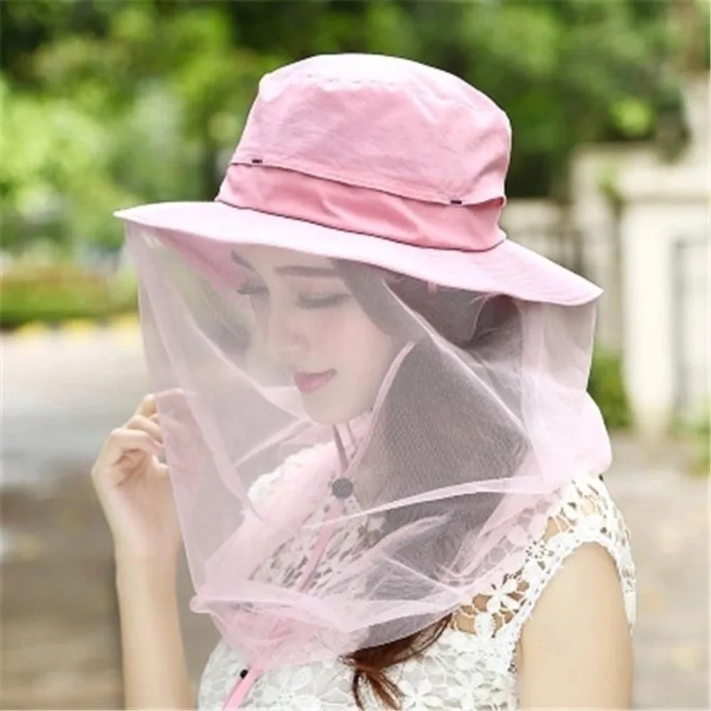 Description Picture 4 of itemAnti Mosquito Fishing Sun Hat Breathable Multifunctional Anti Mosquito Insect Bucket Hat UPF50+ Permeable Mesh Mask
