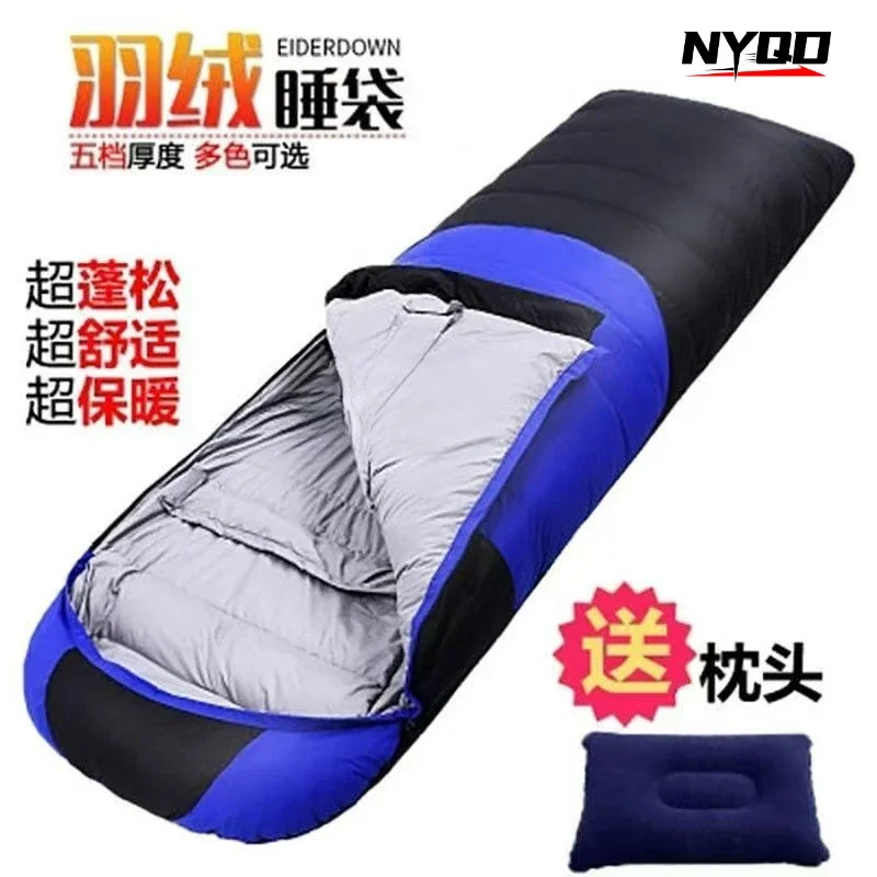 White Goose Down Sleeping Bag for Tourism Hiking Camping Emergency Sleeping Bag Trekking Supplies Sleeping Bag Nature Hike