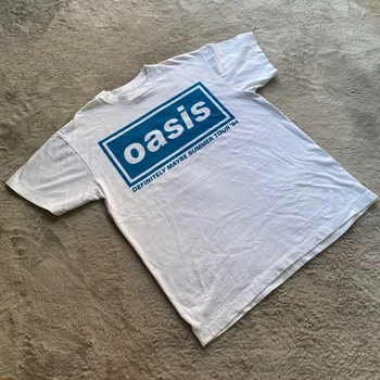O-Oasis Rock Band T-Shirts for Men Women British Music Albums Vintage Tees Crew Neck Short Sleeve T Shirt Clothing Tops 1