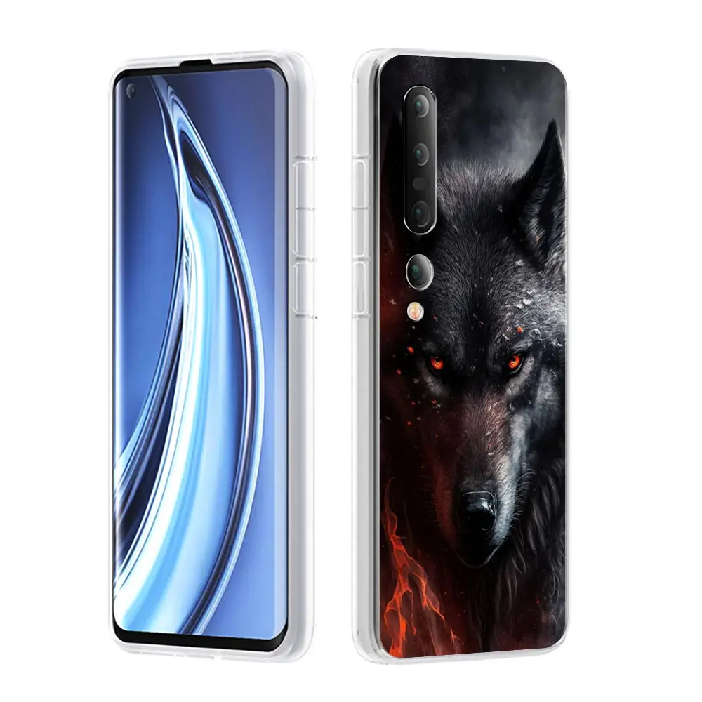 Wolf Design Soft Clear Phone Case