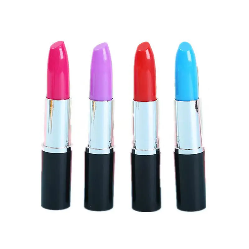 

8pcs Colorful Lipstick Pen Stationery Cute Ballpoint Pens Office Supplies Colored Student Prizes Wholesale