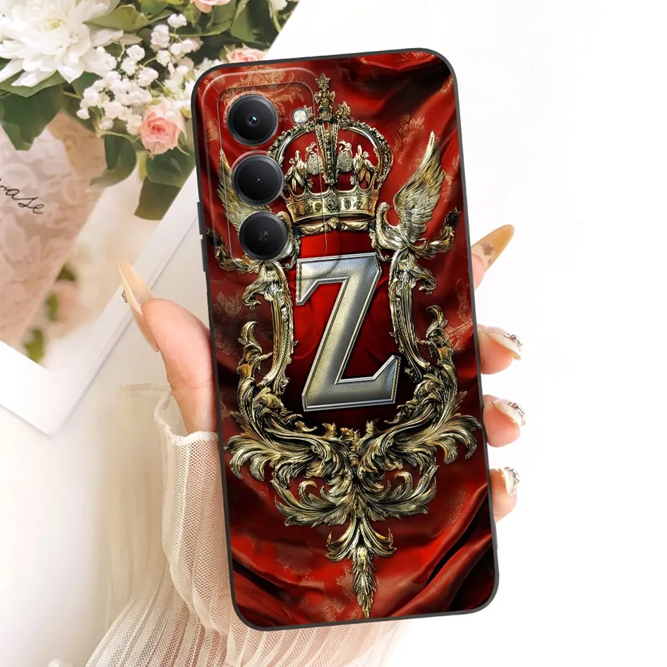Cute Letters Crown Soft Silicone Protective Phone Case - Stylish Bumper Back Cover