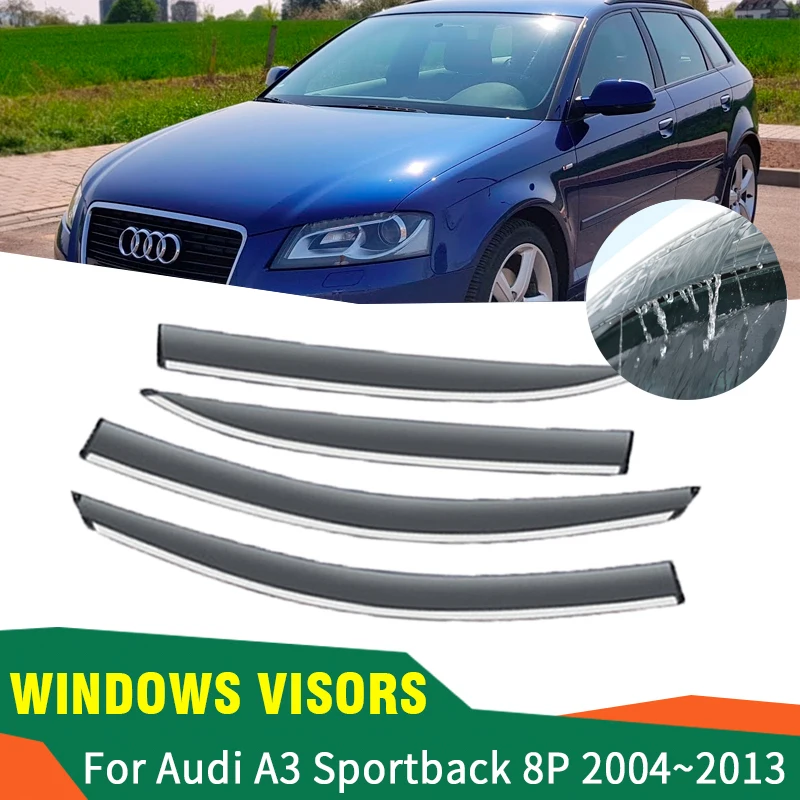  Déflecteur Vent fenêtre Voiture pour Audi A3
