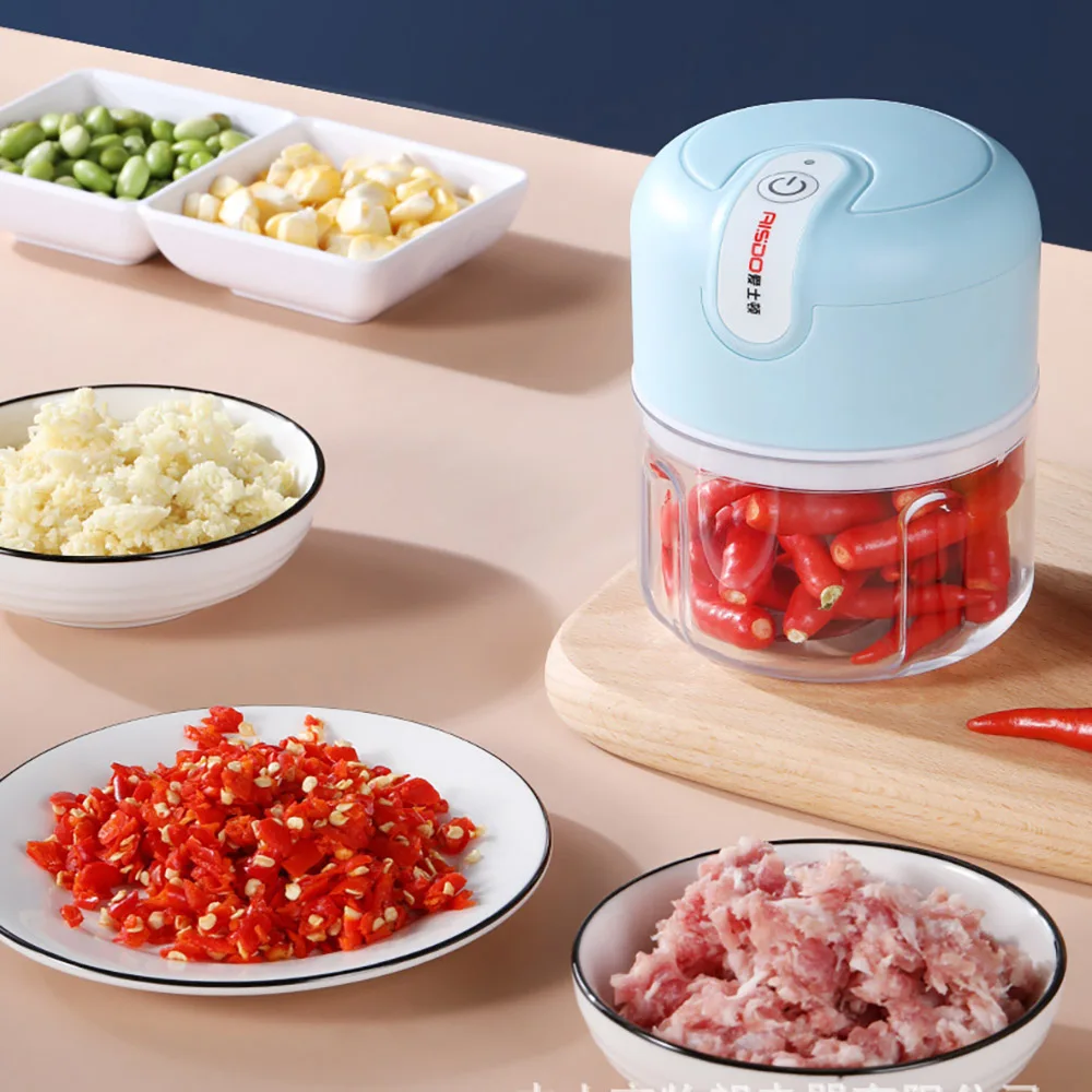 

Food Processors Multifunction Meat Grinder Chopper Mincer Stainless Steel Garlic Vegetable Blender Electric Food Garlic Masher