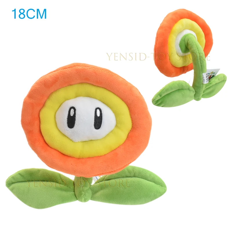 thumbnail image 1 of 45 estilos de juguetes de peluche de dibujos animados de estrellas amarillas, flores de fuego, princesa Peach, Toad, Goomba, Toadette, Koopa, Mario, muñecos de peluche de juegos clásicos, 1 of 5