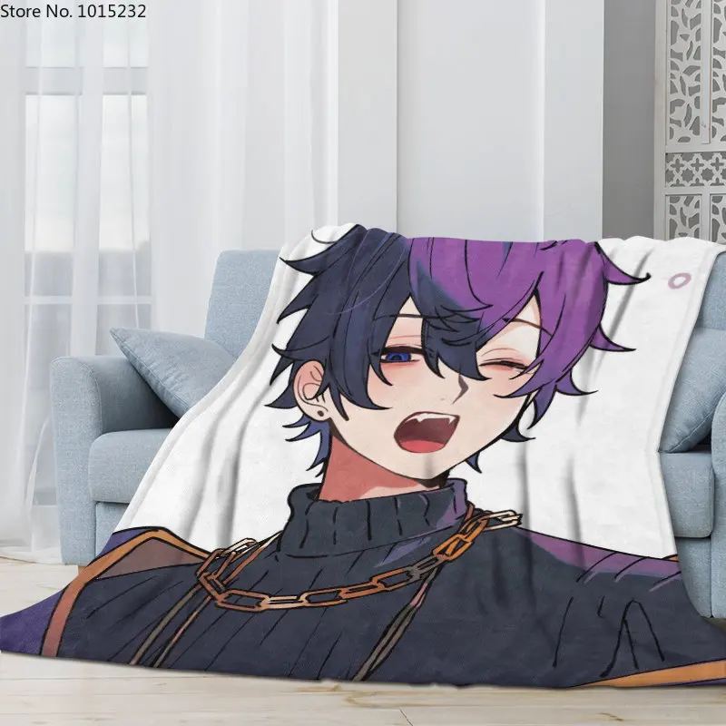 

Shoto Vtuber 3D фланелевое одеяло мультяшный персонаж тонкое одеяло Фланелевое портативное одеяло для дома путешествия офиса