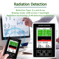 XR1 Pro Nuclear Radiation Detector Color Display Screen Geiger Counter Personal Dosimeter Marble Detector Beta Gamma X-ray 2