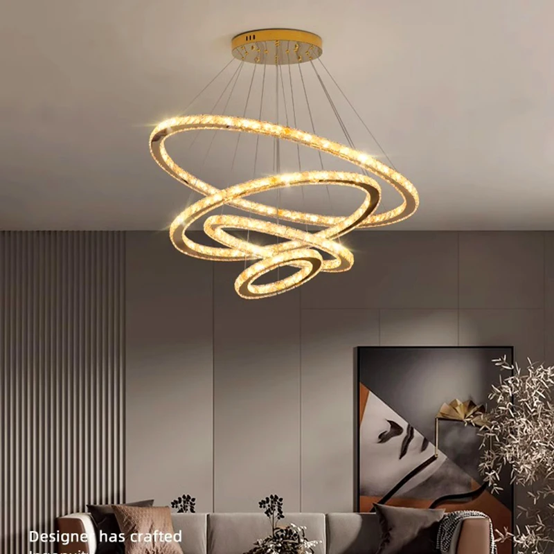 Luxurious Crystal LED Chandeliers For Living Room Dining Bedroom Home Gold Modern  Ceiling Pendant Lamp Hanging Lighting Fixture - AliExpress