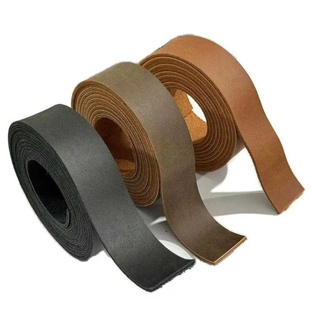 신제품 와이드 롤 PU 가죽 스트립 1.8mm 두께 부드러운 DIY 재료 가장자리 스트립 빈티지 패턴 소가죽