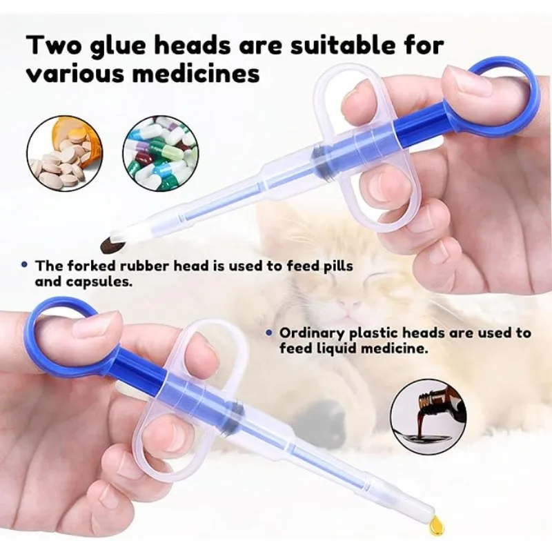Pet Medicine Syringe Feeder Tablet Pill Liquid Comfortable Dog and Cat Universal Safe Easy Clean Use Repeatedly Pet Accessories