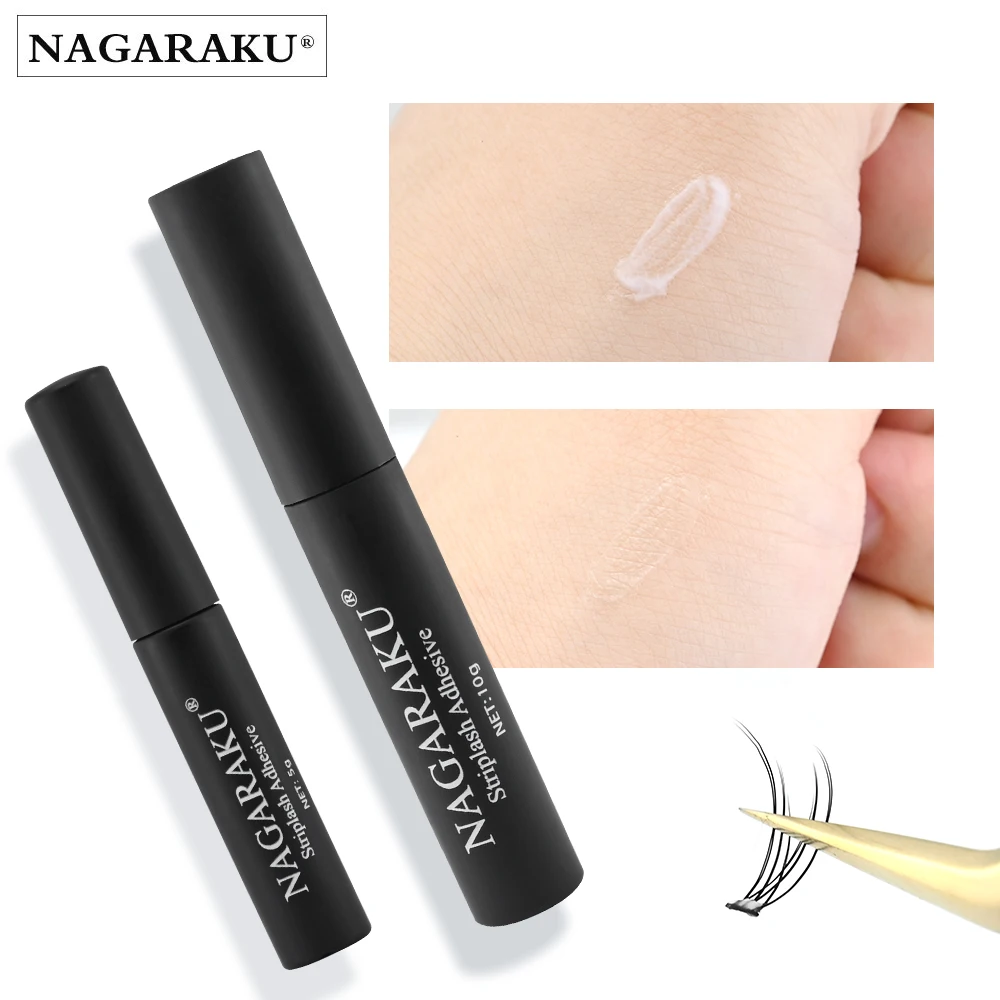 NAGARAKU5gFalseEyelashesGlueClearwhiteWaterproofEyeLashGlue