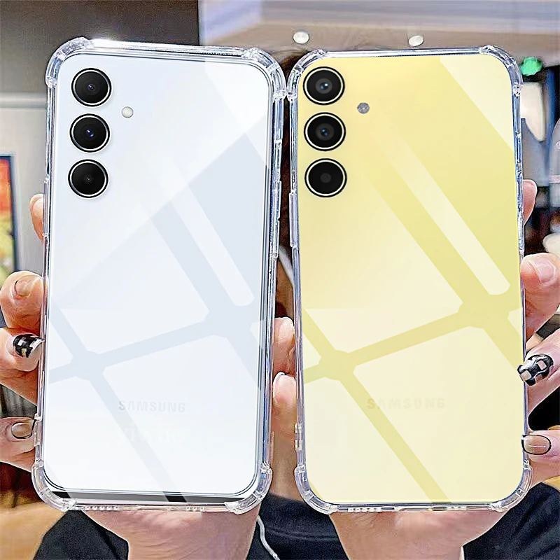 Klare, weiche Handyhülle für Samsung Galaxy A55 5G, dünne Rückseite, schmal, transparent, schützend für Galaxy A55, 6,6 Zoll, SM-A556V