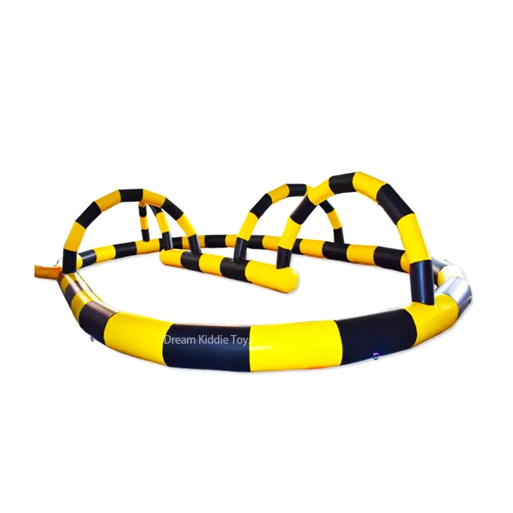 Commercial Outdoor Bumper Car Race Track Inflatable Race Go Kart Car Track For Rental Business