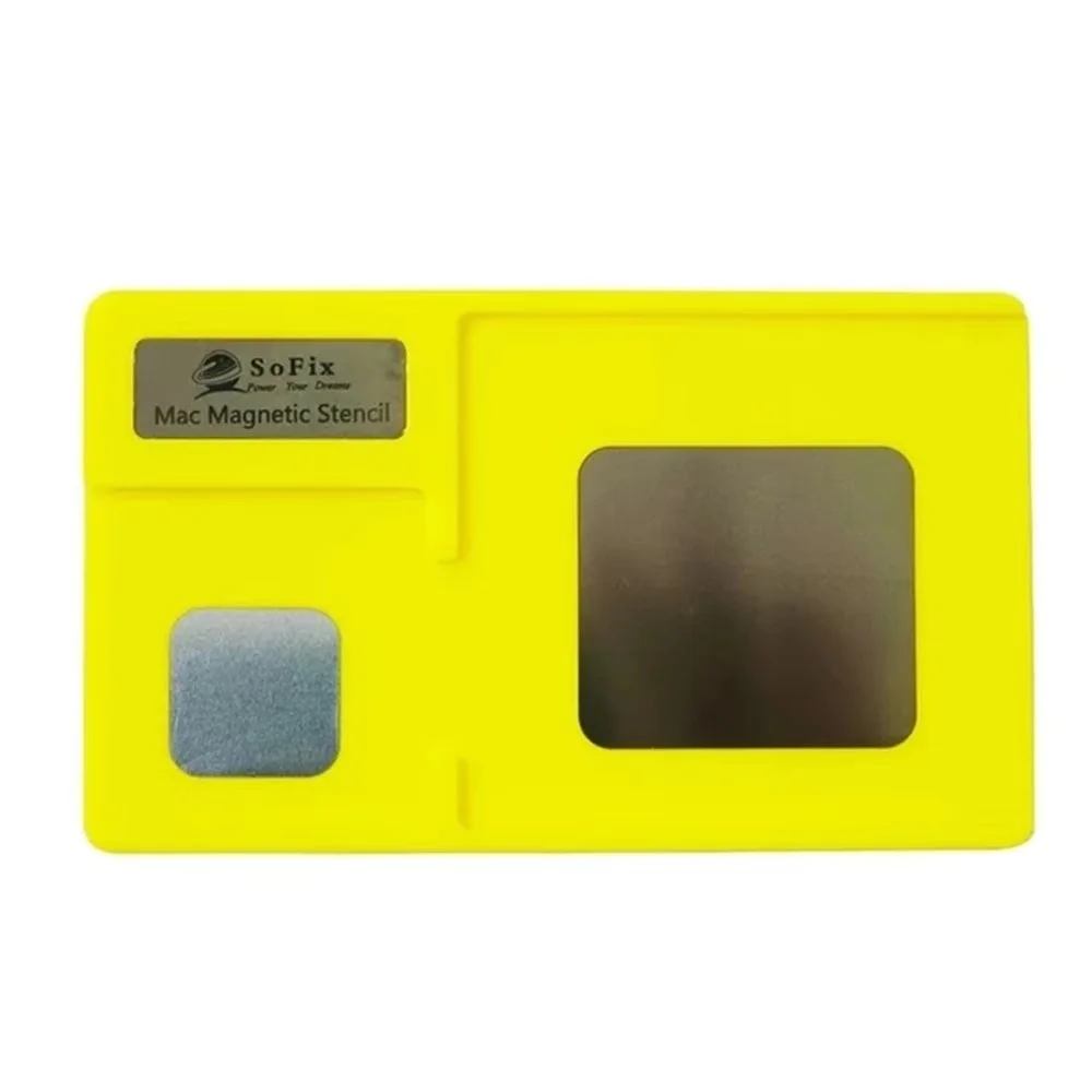 Sofix 로직 보드 BGA 칩 스텐실 (맥북 2016-2022 WIFI T1 T2 M1 M2 PMU SMC 리볼링 통합 주석 네트 수리 도구)