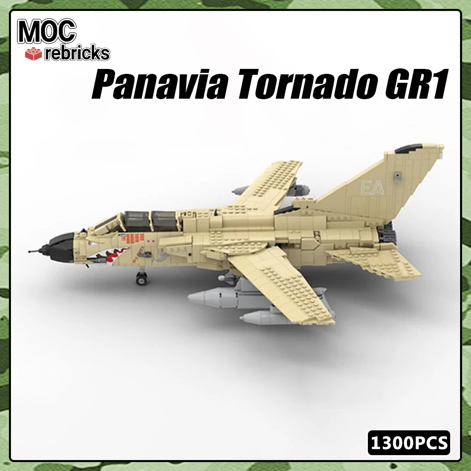 

Конструктор военное оружие серии пневматических сил Panavia Tornado GR1 истребитель MOC строительный блок Второй мировой войны модель летательного аппарата Кирпичи игрушки для детей