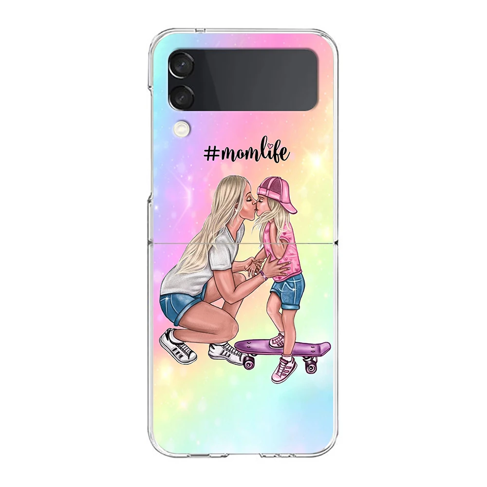 Super Mom Baby Hard Transparent Foldable Shockproof Phone Case