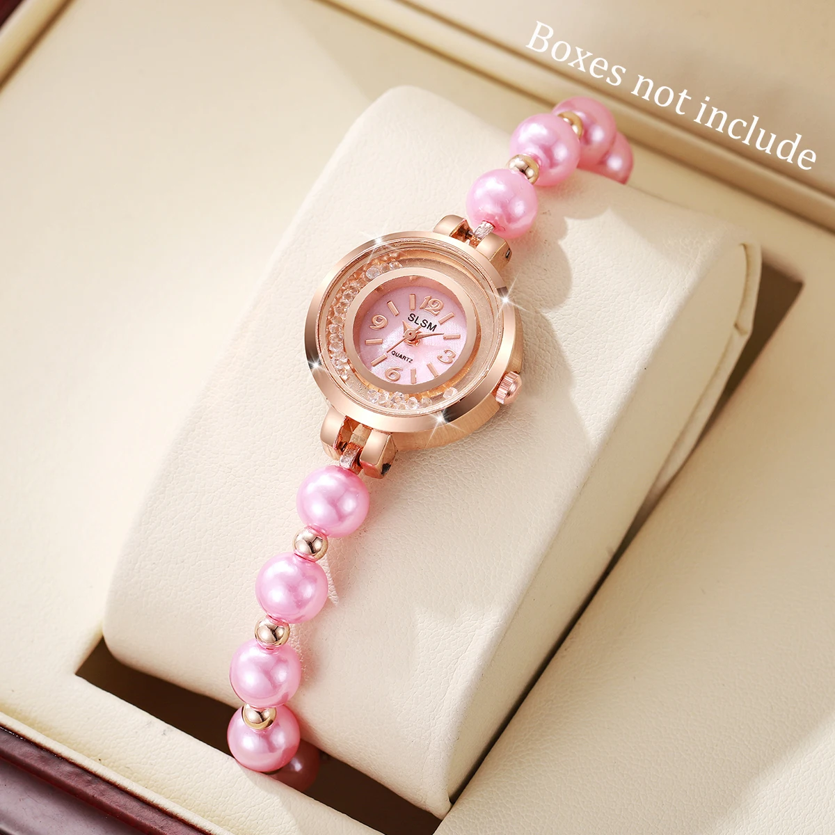 1pcs/set Women's Watch Romantic Watch Simple Fashion Small Dial Classic Trendy Quality Bracelet Watch (Box Not Included) 2