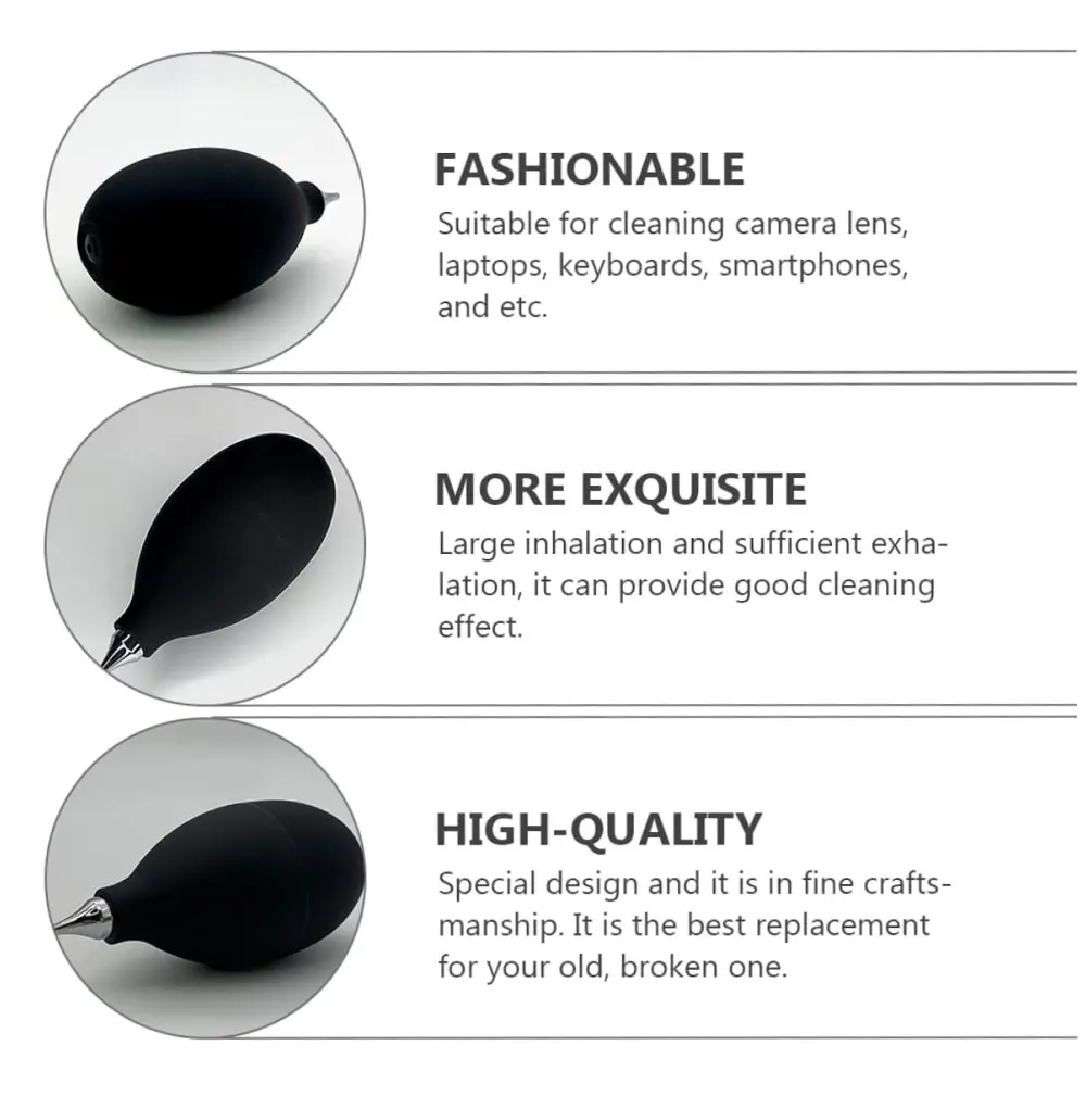 Description Picture 4 of itemAir Blower Digital Lens Cleaning Camera Stock Computer Black Cleaning Tool Air Blowing Keyboard Clock Dust Removal