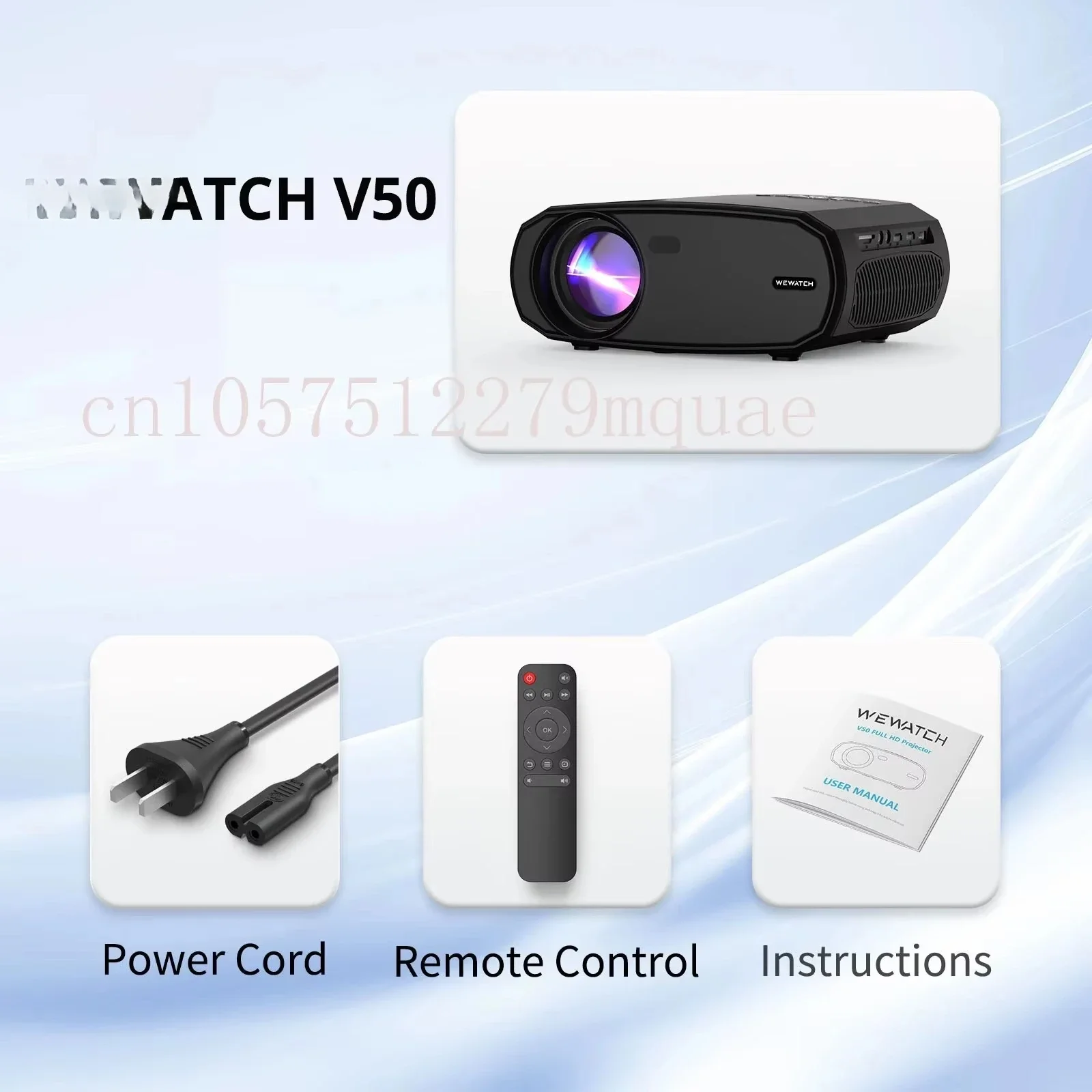 VEVSHAO V80 4K Projector Full HD1080P 2200 Anis Lumens Android 11.0 WiFi 6 Video Home Movie Theater Projectors With Base Stand - 44