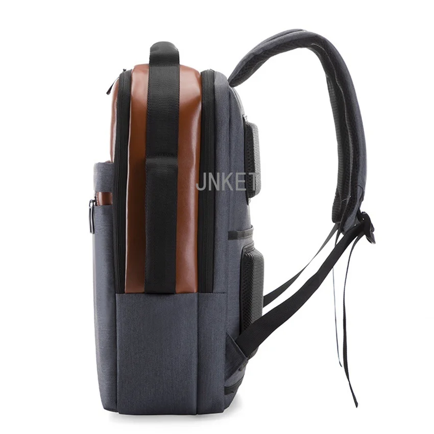 Men Fashion Oxford Backpacks Travel Pack Laptop Pack USB Charging Backpack Large Capacity Business Backpacks