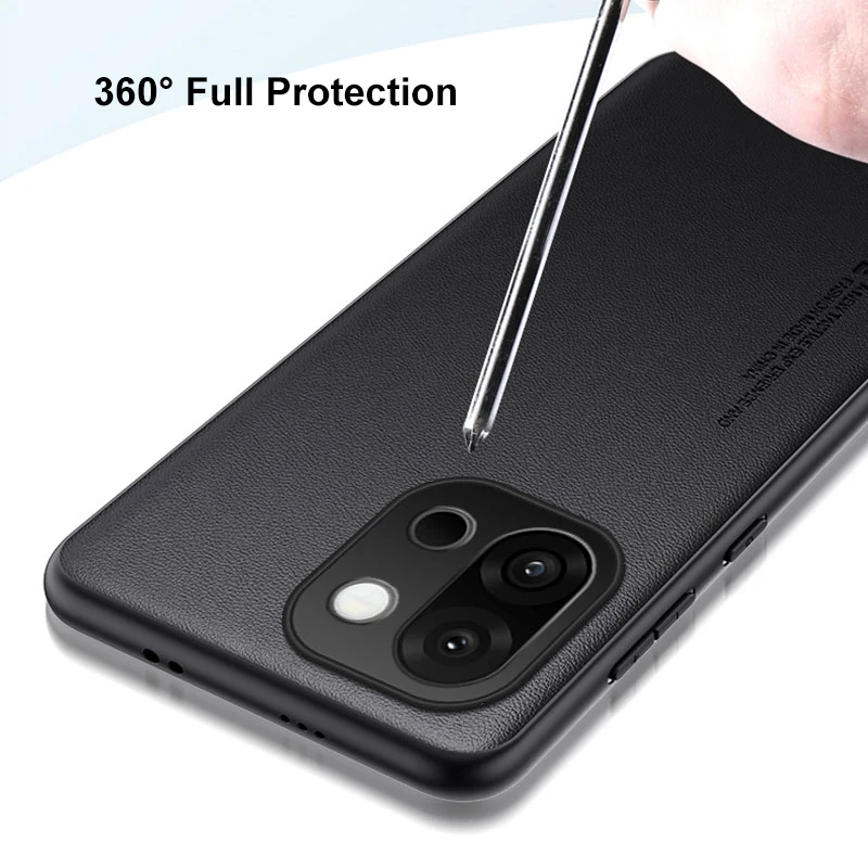 Luxury PU Leather Shockproof Phone Case with Full Protection