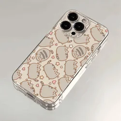 Transparent Cat Design Phone Case - Pusheen Edition for Redmi Note 11 Pro 5G (T-2181CS24924A1)