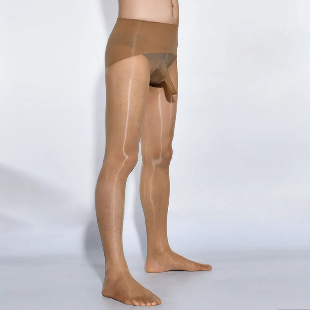 Plus Size Herren Glanz Strumpfhose Mit Penishülle – Beige – Elastisch –  Einheitsgröße (Nylon/Spandex) Blickdichte Strumpfhosen Mit Muster