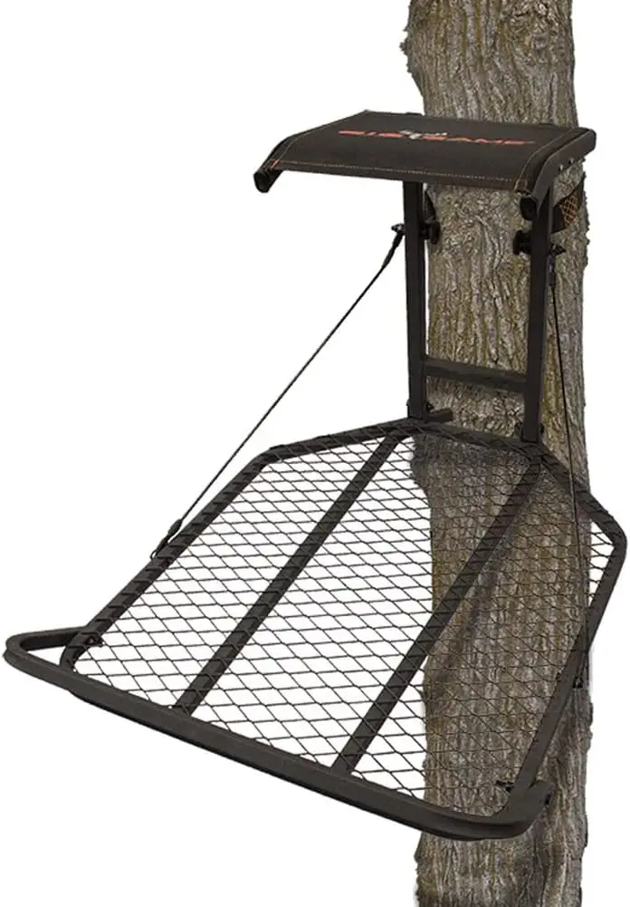 Lightweight Steel Big Game Captain XC Treestand with 14x8 Flip-Back Flex-Tek Seat, 300 lbs Capacity