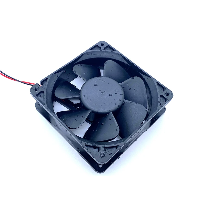 Umidificador e Atomizador Ultrassônicos Industriais Ip68 Ventilador Impermeável Grande Resfriamento do Volume de ar 120 mm 12038 12v 24v 48v 120x 38 mm - Imagem 2