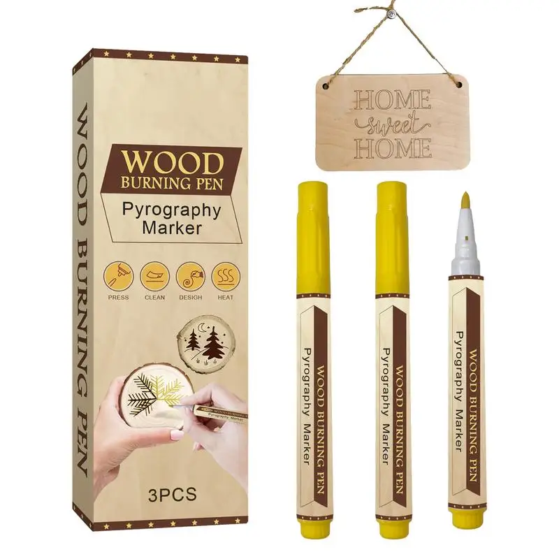 

Wood Burning Marker Pen Wood Burner Pen Woodburning Scorch Pen For Wood Paper Cardboard Denim For Arts And Crafts