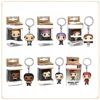 FUNKO Pocket The Office Keychain Funny Doll Pam Beesly Michael Scott Backpack Pendant Collection Christmas Gifts Toys Keychain 1