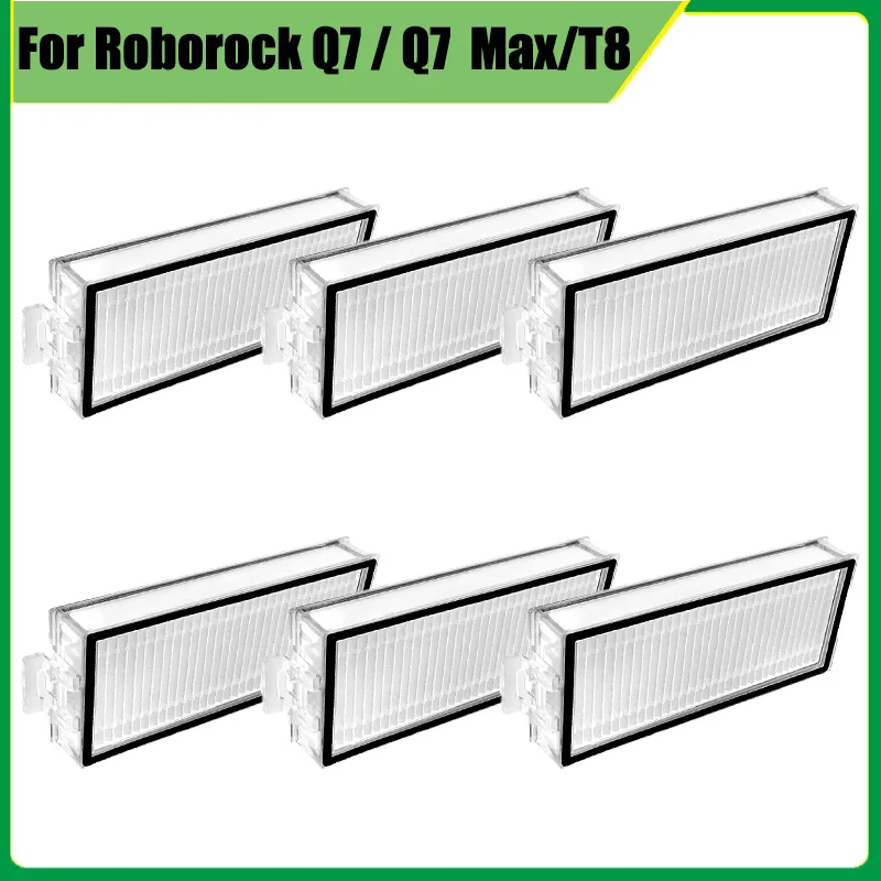 Replacement Parts For  Roborock Q7 Max Q7 Max+T8  Q5 Pro Series Cleaning Vacuum Accessories washable Filter Hepa