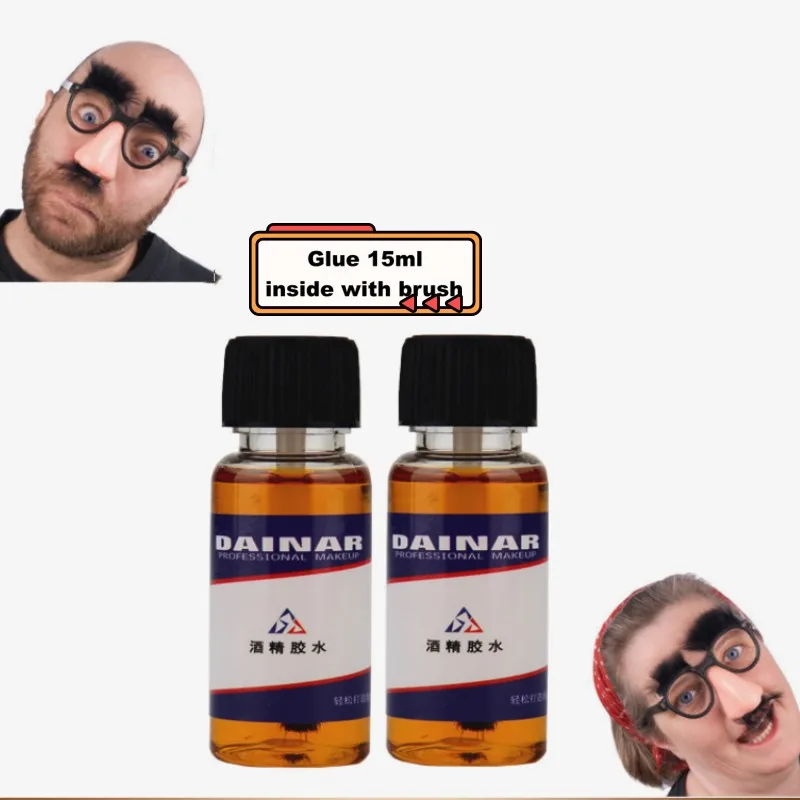 15ml Special Effect Glue Makeup Face Painting Wound Makeup Halloween Stick Fake Mustache Fake Hair Skin Wax Fake Scar Tool Glue 2