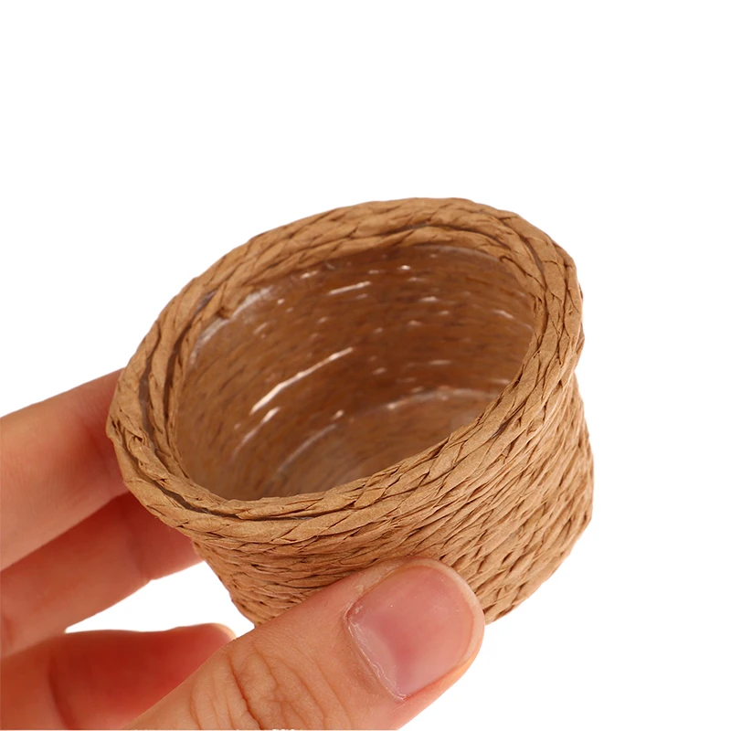 

1Pc 1:12 Dollhouse Miniature Storage Basket Vegetable Food Frame Laundry Basket Home Model Decor Toy Doll House Accessories