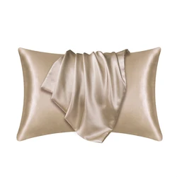 Luxurious Satin Pillowcase for Hair and Beauty - Home Decor Accent (Champagne)