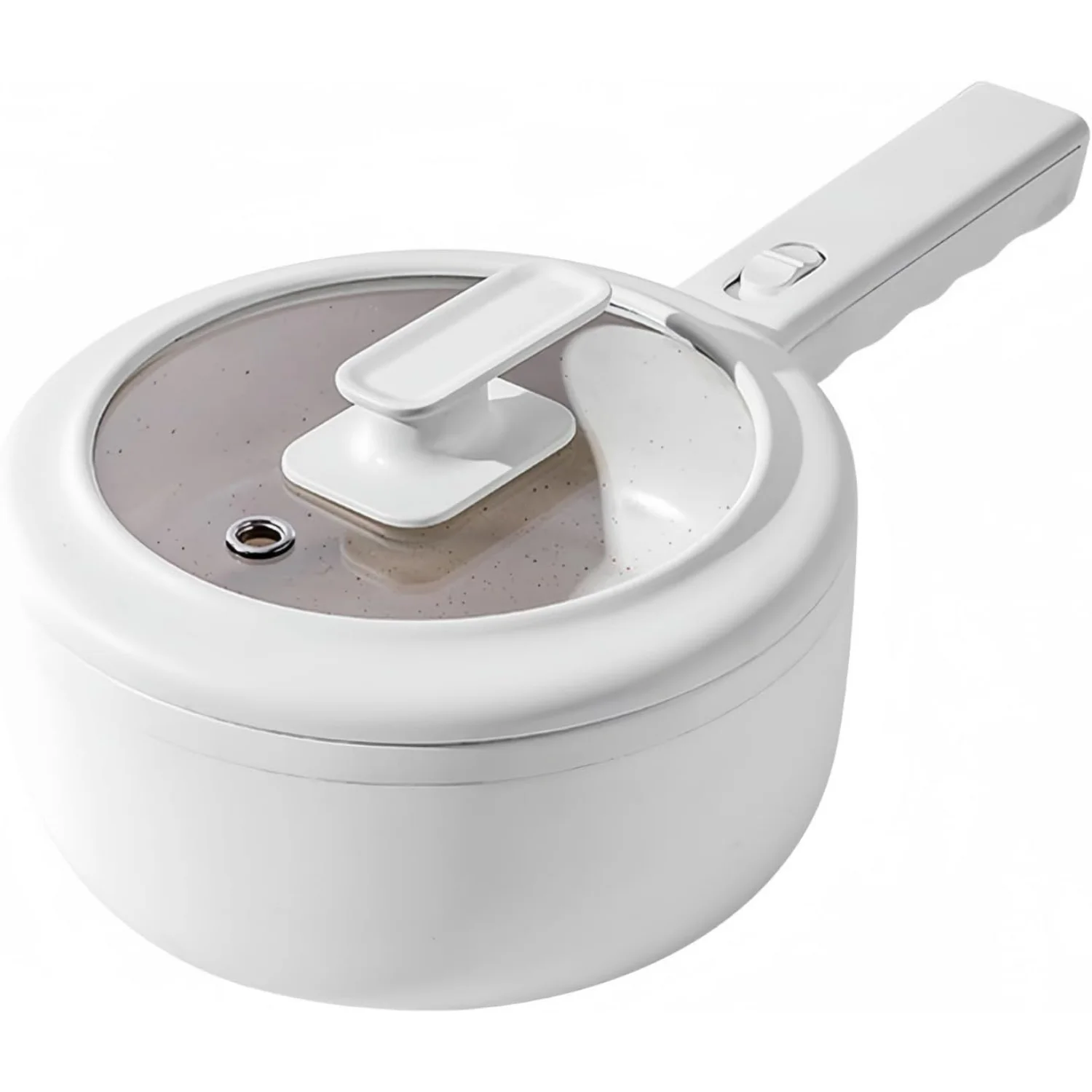 1.5L Non-Stick Saut&eacute; Pan with Adjustable Power-Perfect for Steak, Eggs, Ramen, Oatmeal Ideal College Dorms