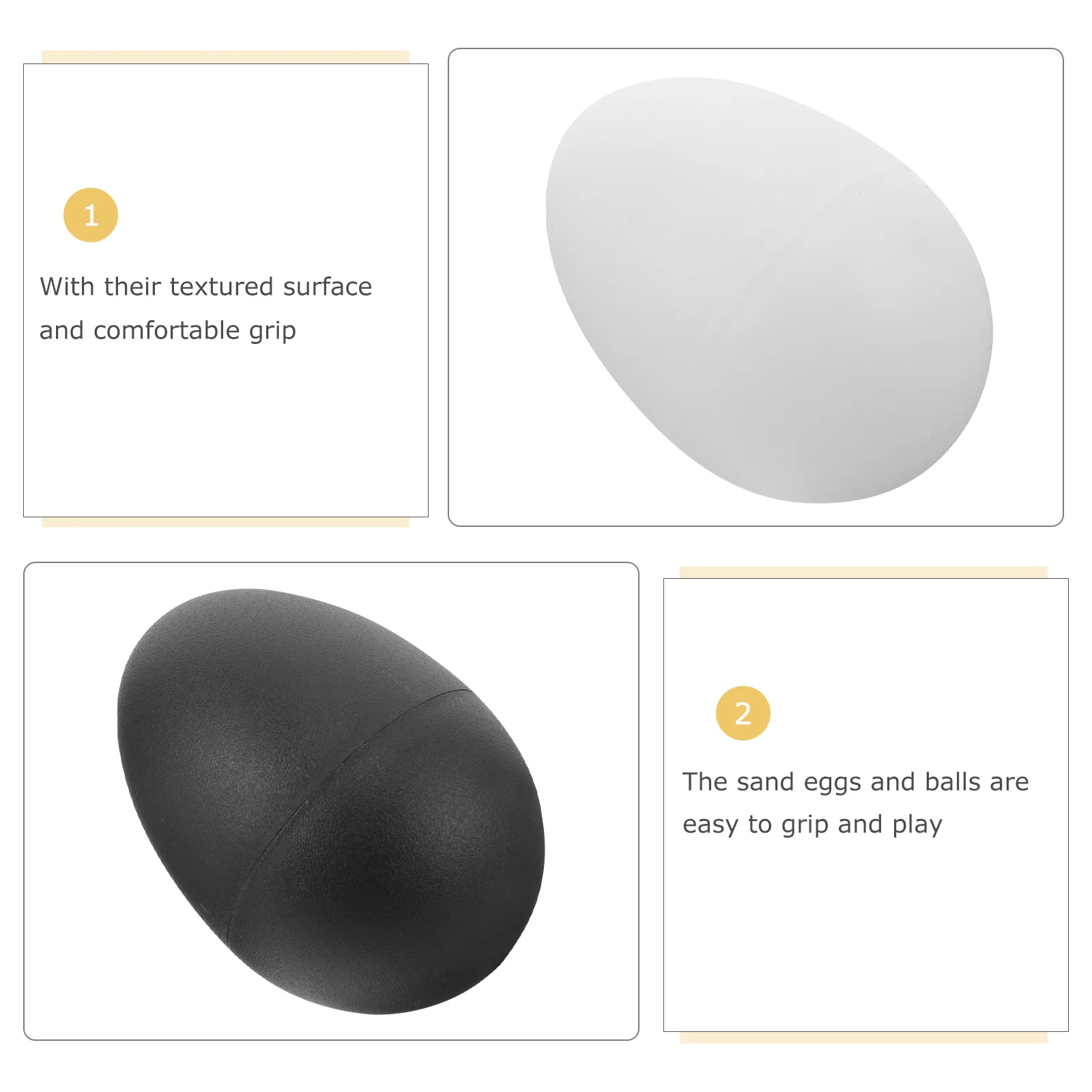10pcs Maraca Egg Educational Egg Shaker Percussion Instrument Children Plaything