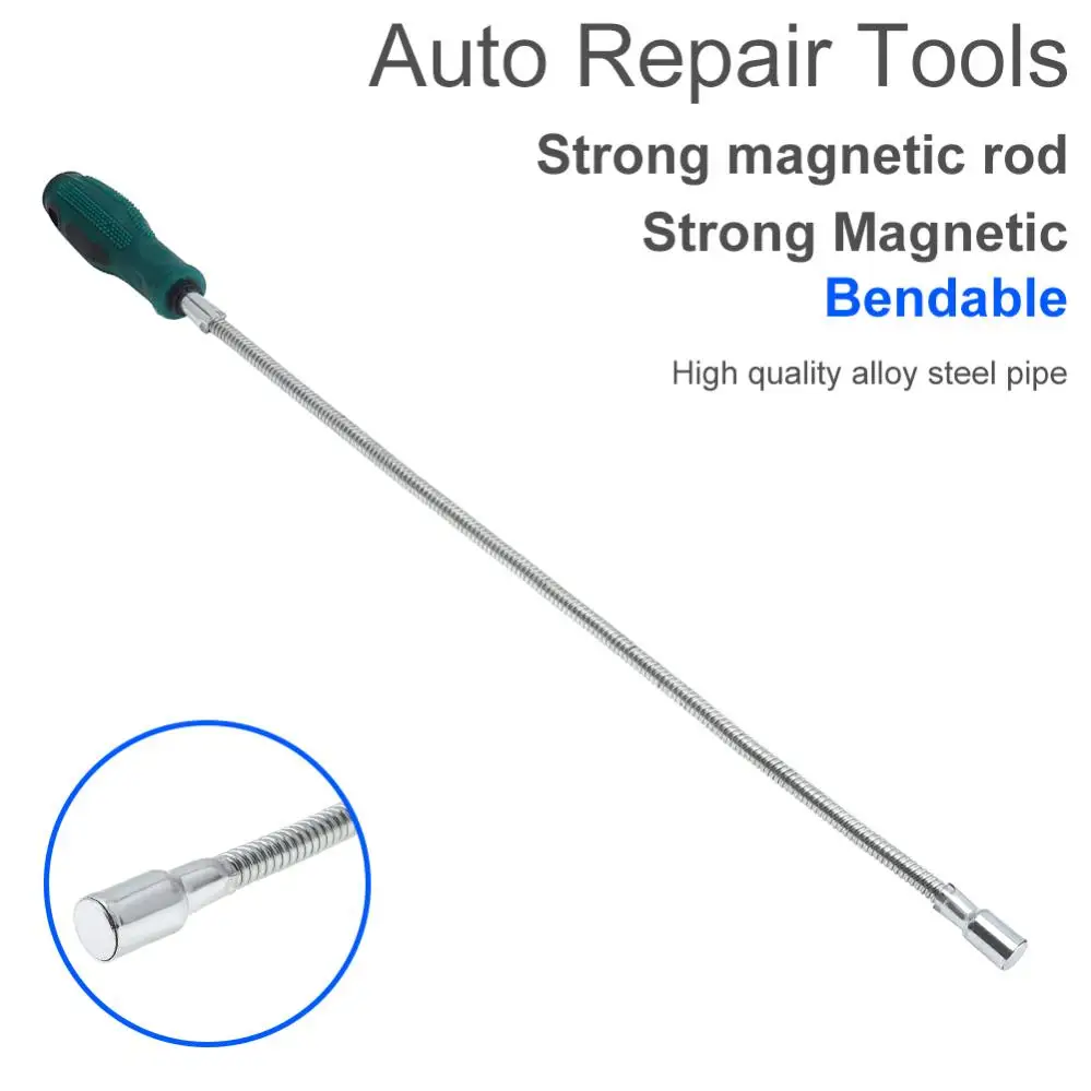 Magnetic Telescopic Pickup Tool Flexible Long Reach Spring Magnet Grabber