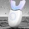 360 Degrees Automatic Sonic Electric Toothbrush for Adults Intelligent U Shaped Tooth Brushes USB Charging Blue Light Waterproof 1
