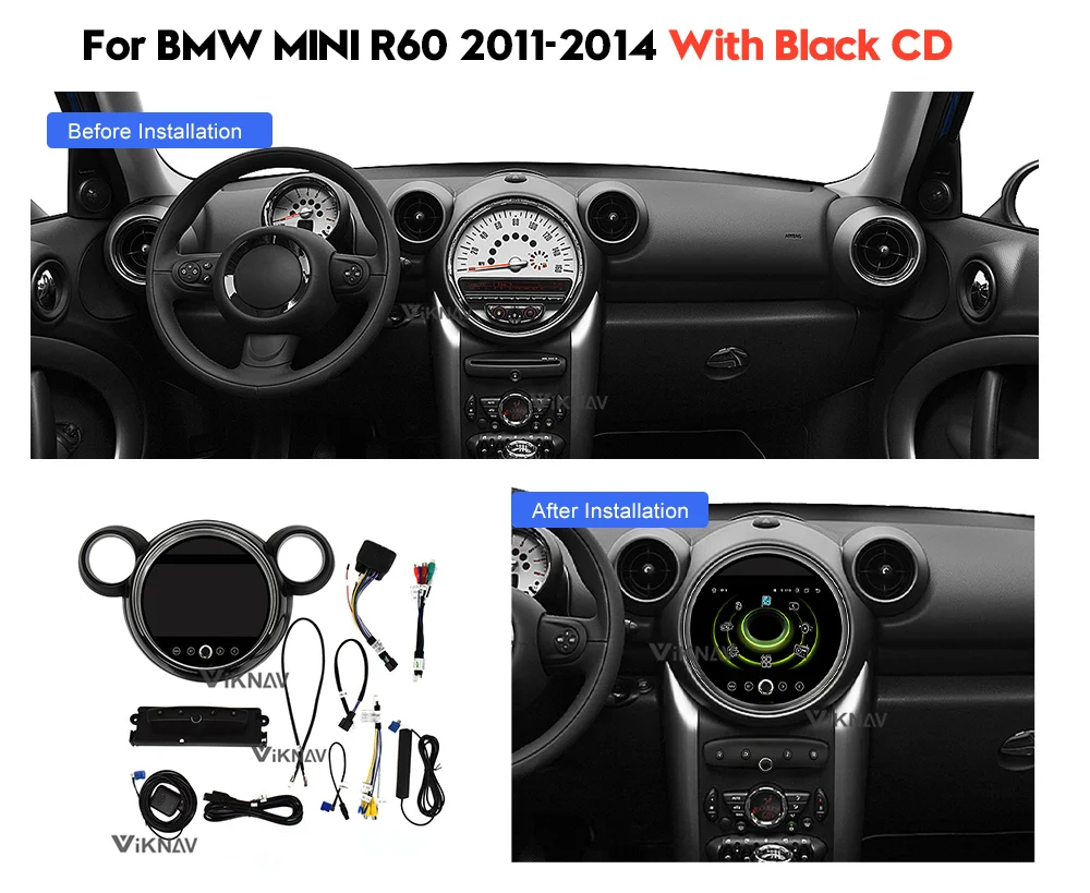 Android 10.0 PX6 Cortex A72 64G ROM Autoradio GPS Navigation Radio for BMW  Mini Cooper R56 2006-2013