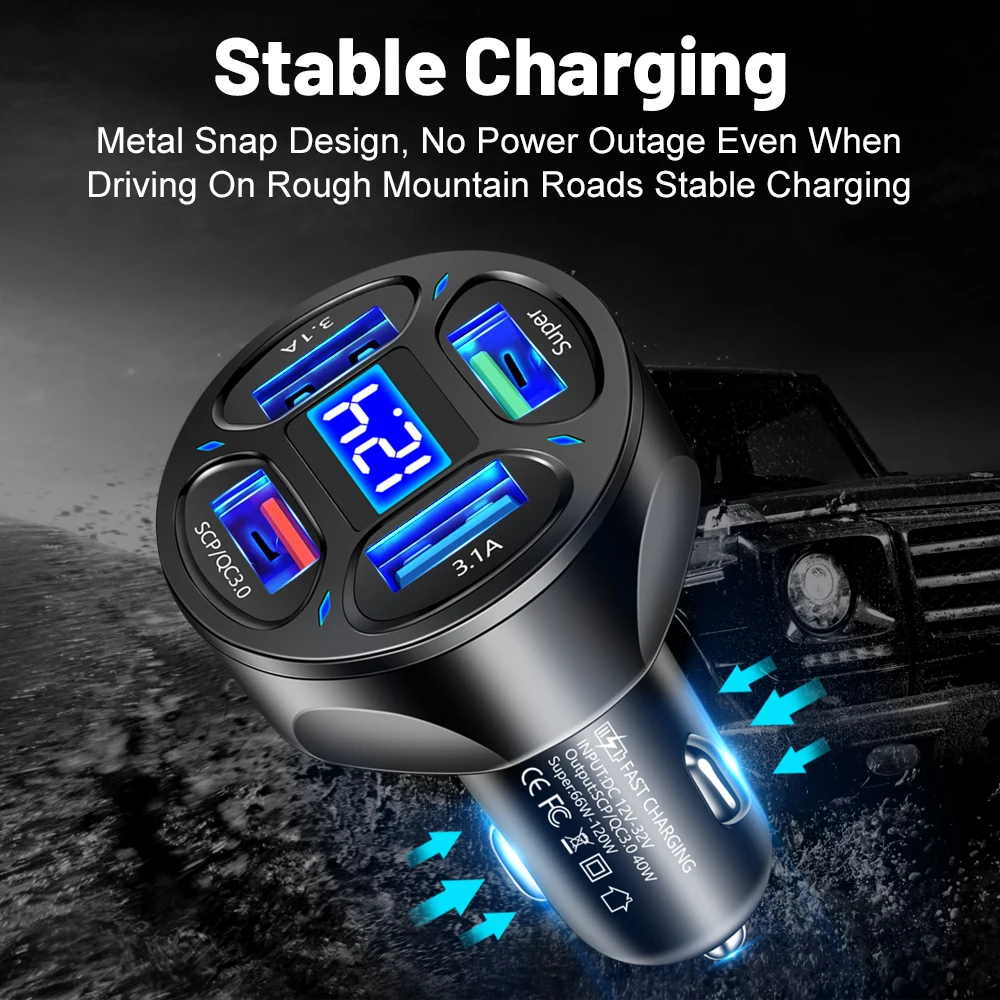Car Charger Phone Charger Adapter for iphone 14 13 Xiaomi