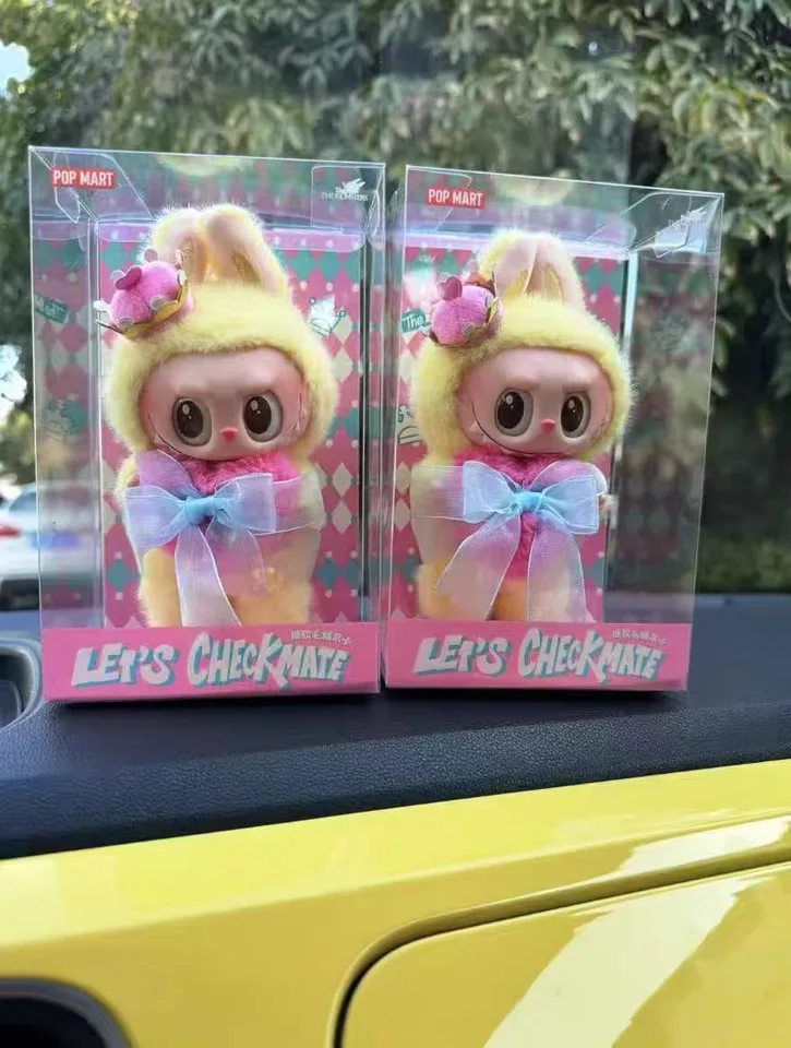New Genuine The Monsters Labubu V3 Let's Checkmate Series Action