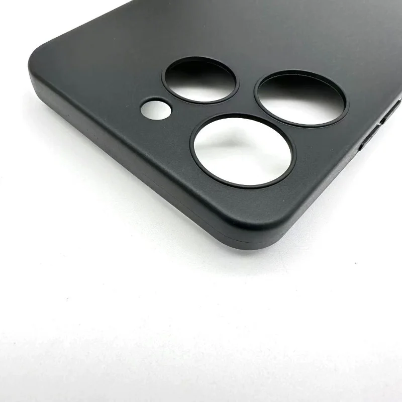 Frosted Black Silicone TPU Case - Soft Shell Protective Cover