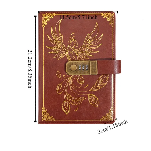Travelers Journal Diary Notebook with Lock Protecting Secrets 5