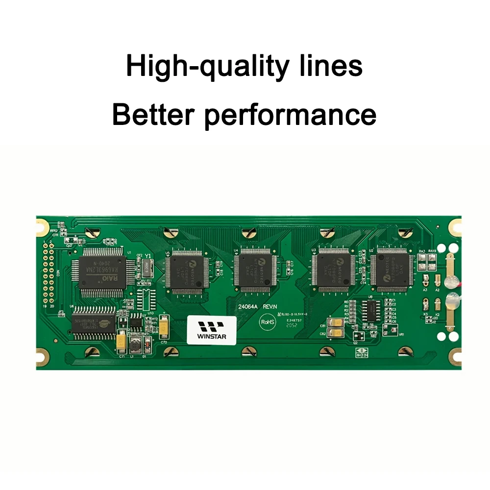 WG24064-A 고해상도 5.46인치 LCD 디스플레이 WG24064A 모듈 2.54mm 피치 홀/20P 강력한 간섭 방지 240x64 해상도