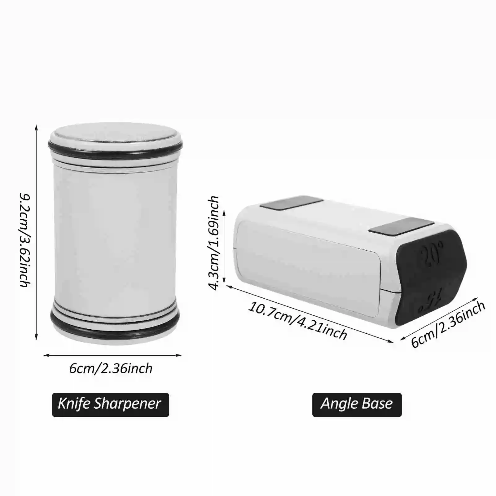 Rolling Knife Sharpener - Knife Sharpening Tool with Diamond and Ceramic Discs for Steel of Any Hardness, 15 and 20 Degrees: 3 - 5 Days Free Delivery Only UK