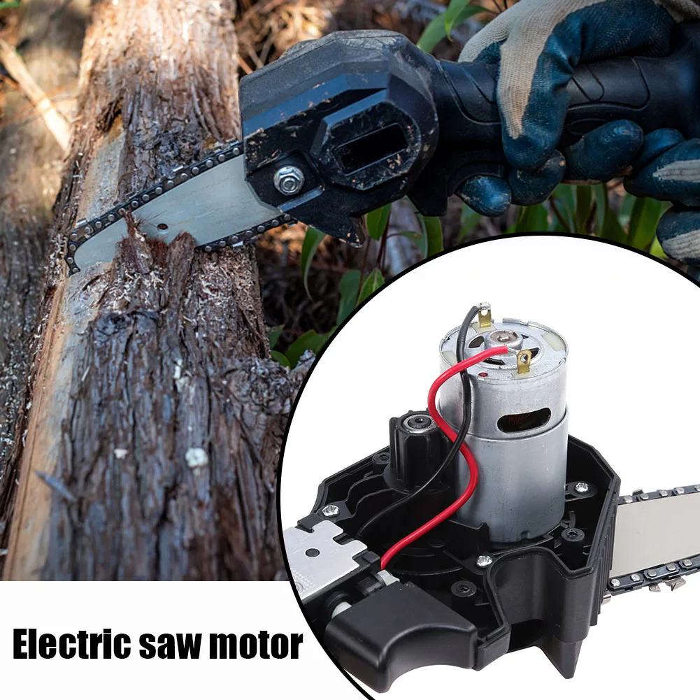 21V Electric Motor 14 Teeth Mini DC Motor 28000RPM 8.2mm Gear Diameter Power Tool Accessories for 550 Motor Lithium Chainsaw