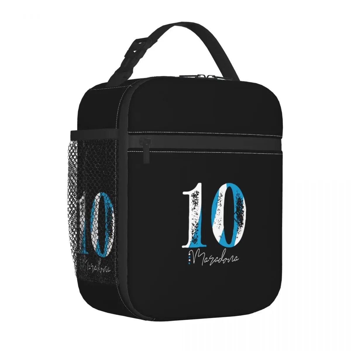 

Maradona 10 Rip Insulated Lunch Bag Cooler Bag Container Diego Armando Argentina Football Soccer Tote Food Box Bag School Travel