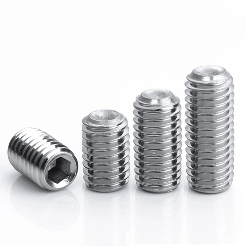 180/260Pcs 304 316 스테인리스 알렌 머리 소켓 육각형 세트 Grub 나사 구색 컵 점 M3 M4 M5 M6 M8 플라스틱 상자