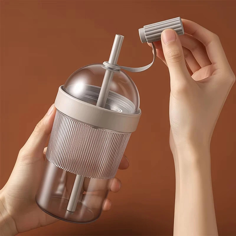 Reusable 17oz Cold Drink Tumbler with Lid and Straw – Ideal for Home, Office, and Travel